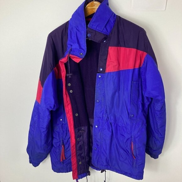 Vintage 90s Columbia mens radial sleeve colorblock winter ski coat sz M